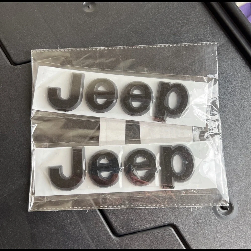 JEEP Emblem Logo Sticker 3D Brand New Set of 2 - Picture 2 of 4